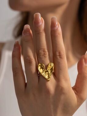 18K Gold Plated Adjustable Heart Necklace